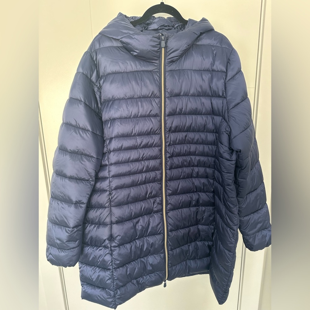 SAVE THE DUCK Ultra Light Hooded Puffer Jacket 2X Lightweight Packable